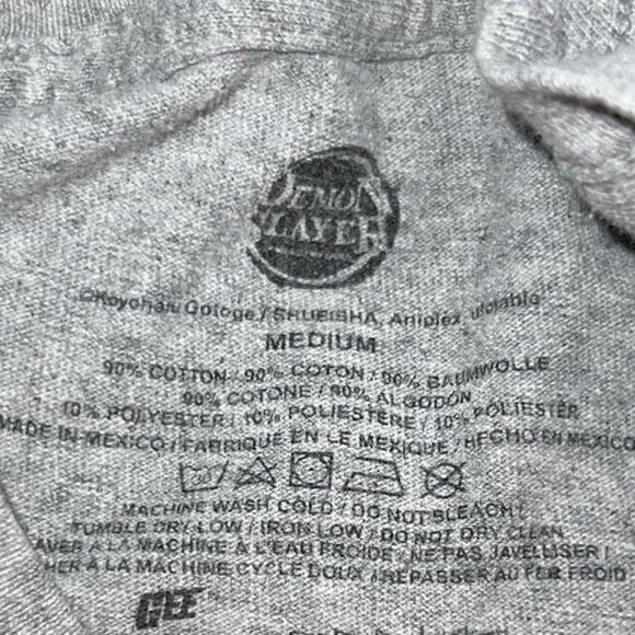 Demon Slayer Anime KnY Tanjiro and Nezuko Gray T-Shirt Size Medium #74 - Picture 2 of 5